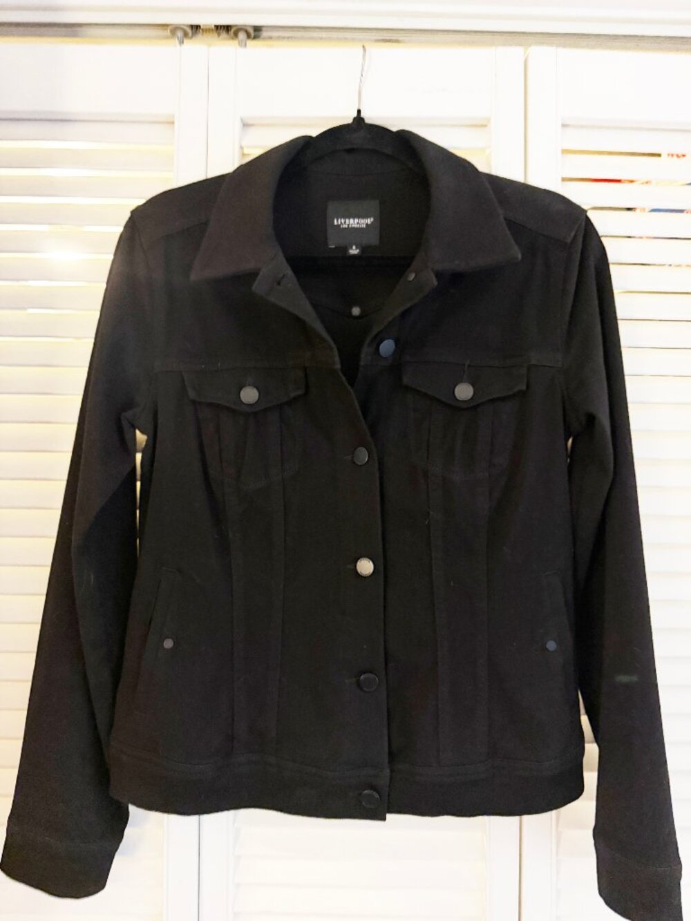 Liverpool Black Jean like jacket